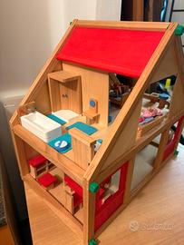 Casetta in legno bambole