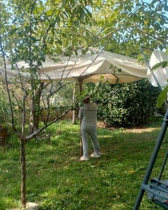 ombrellone 3x3 in legno