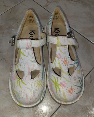 scarpe kickers bambina colorate di pelle