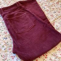 Pantaloni velluto bordeaux