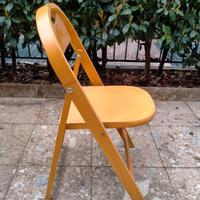 Set di 6 sedie pieghevoli in legno