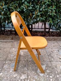 Set di 6 sedie pieghevoli in legno