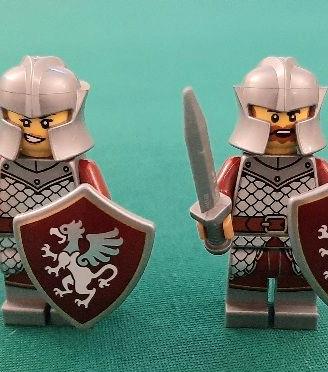 Minifigure LEGO Guerrieri medievali del Grifone