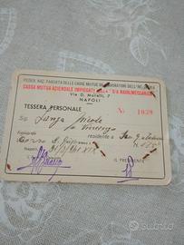 lotto di varie tessere 