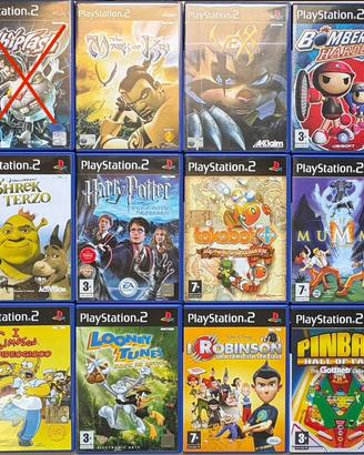Lotto 23 Giochi PS2 (venduti anche singolarmente)