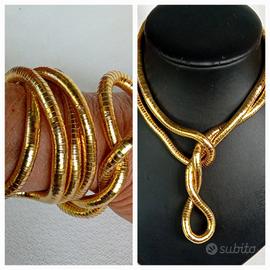 Collana/ Bracciale Snake acciaio flessibile 