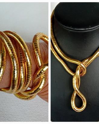 Collana/ Bracciale Snake acciaio flessibile 