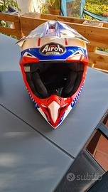 casco maschera e guanti enduro/cross