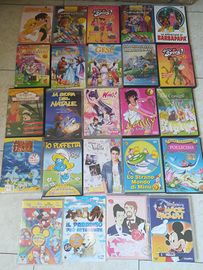 Lotto 25 DVD fiabe cartoni favole x bambini