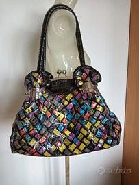 Borsa a spalla multicolore