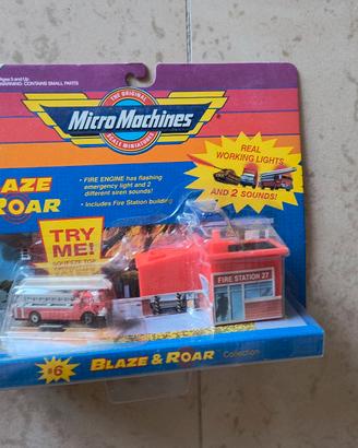 Micro Machines Blaze & Roar Fire Station #6