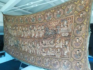 Arazzo Birmano XIX sec 3,5 x 1,7 mt