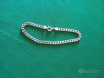 Braccialetto classico maglia piatta argento 925