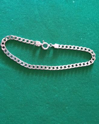 Braccialetto classico maglia piatta argento 925