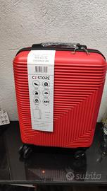 Trolley Rigido CZ Store Rosso Nuovo con Etichetta