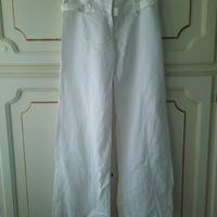 pantaloni donna misto lino