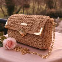 Borsa pochette color oro