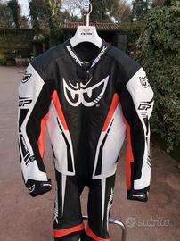 tuta moto 54 intera in pelle perfetta 