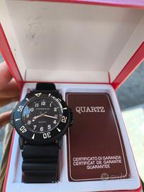 orologio uomo Compass  quartz Total black nuovo