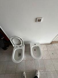 Sanitari bagno WC + Bidet in ceramica