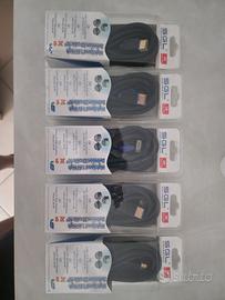Cinque cavi hdmi da 3 metri