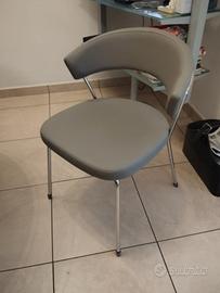 sedie Connubia Calligaris New York grigio tortora 