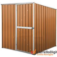 Box da giardino lamiera 175x185cm legno chiaro