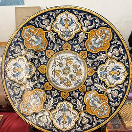 Piatto ceramica Mollica XIX secolo