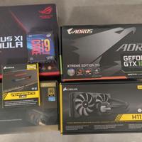 intel i9-9900KF + ASUS Maximus XI + 64GB + H115i
