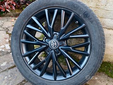 Cerchi in Lega Toyota Chr 225/50 R 18 Nero Opaco