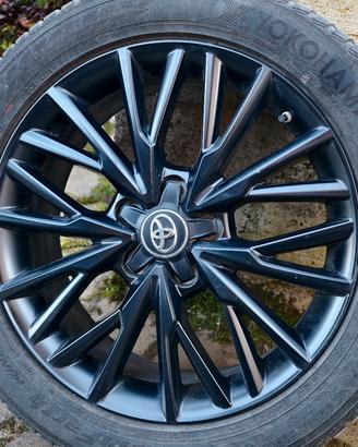 Cerchi in Lega Toyota Chr 225/50 R 18 Nero Opaco