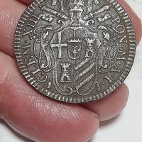 Moneta baiocco  romano 1758 Stato Pontificio 