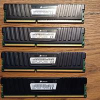 RAM DDR3 16gb tot. (4 x 4gb) CORSAIR