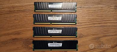 RAM DDR3 16gb tot. (4 x 4gb) CORSAIR