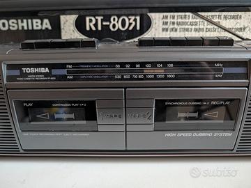 Toshiba RT-8031 boombox doppia cassetta vintage