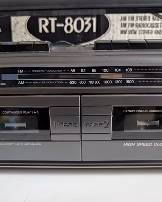 Toshiba RT-8031 boombox doppia cassetta vintage