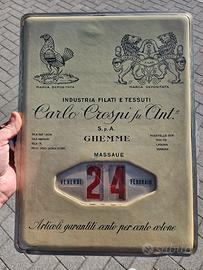 Calendario perpetuo Carlo Crespi Ghemme 