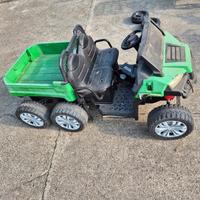 macchina elettrica bambini 2 posti ruote in gomma