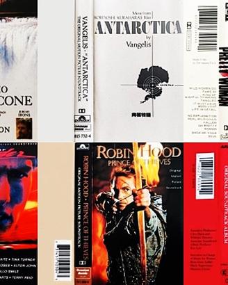Colonne sonore anni '80 e '90 in musicassetta