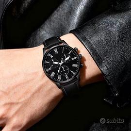 Orologio al Quarzo Top Business Nero 22mm.