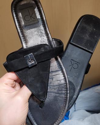 sandalo infradito nero Calvin klein