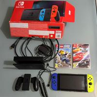 Nintendo switch + accessori e custodia