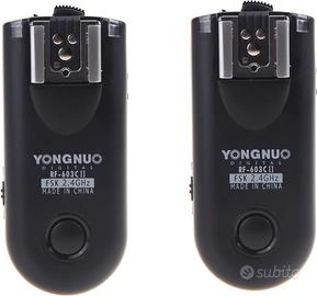 4 yongnuo rf-603c trigger canon