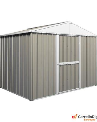 Baracca cantiere in lamiera 275x175 grigio chiaro