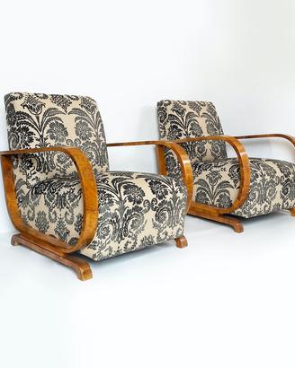Coppia di poltrone Art Decò 1940 stile Thonet