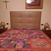 letto matrimoniale in Ecopelle con swaroski 