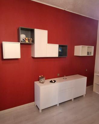 set credenza e scafali ikea