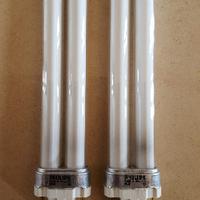 2 lampadine usate Philips PL 9W attacco G23