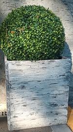 Vasi grandi quadrati da giardino 50 cm 7 pezzi