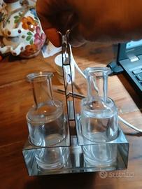 Set vintage per olio e aceto marca "Alessi"